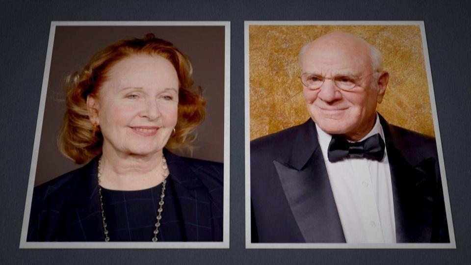 Kate Burton and Barry Diller