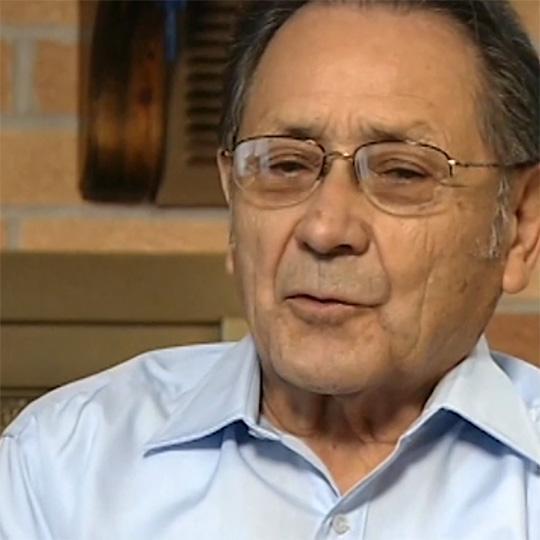 A man being interviewed for the documentary.