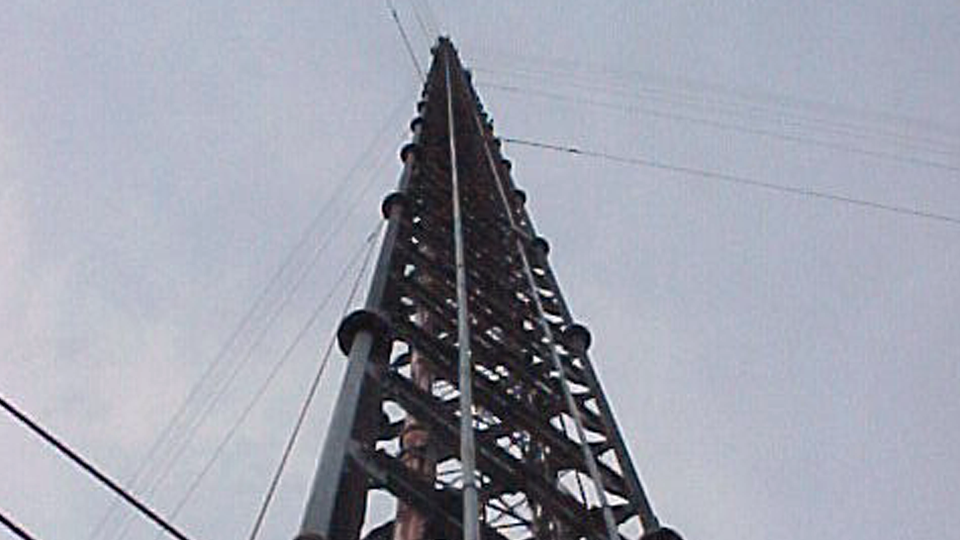 WDCQ broadcast tower, Gilford.