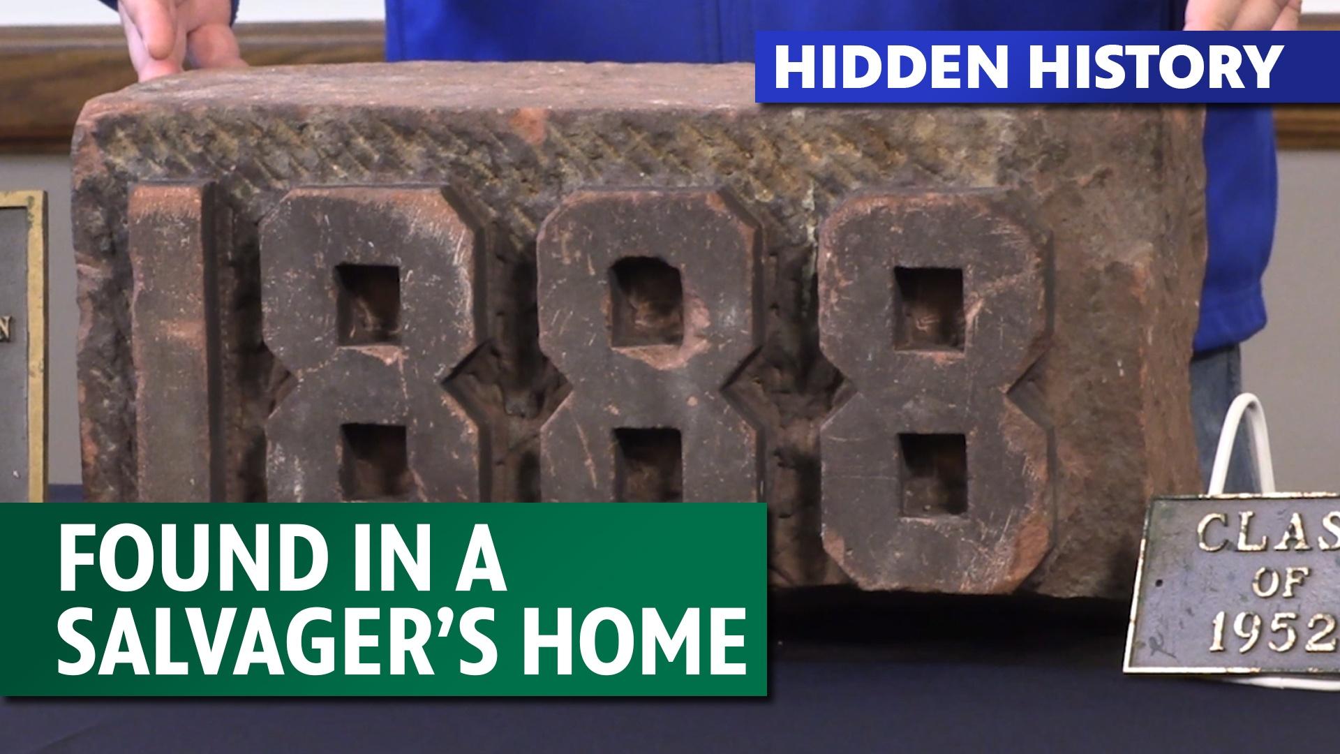 Hidden History - Found in a salvager's home.