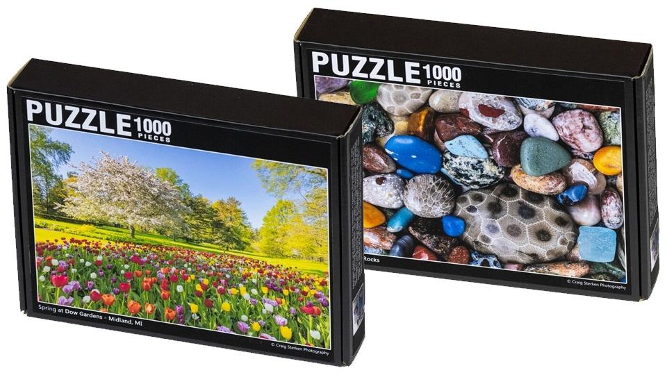 Dow Gardens and Great Lakes Rocks puzzles.