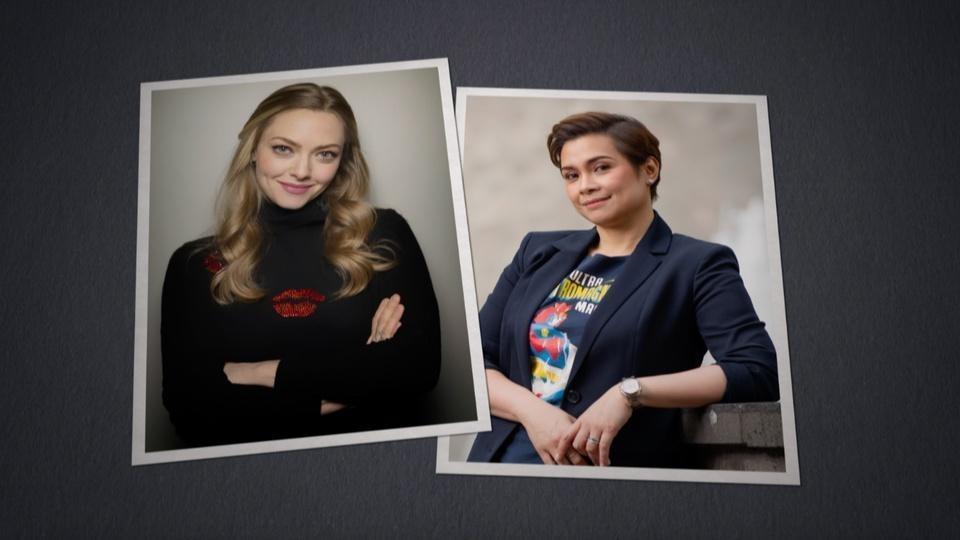 Photos of Amanda Seyfried and Lea Salonga.