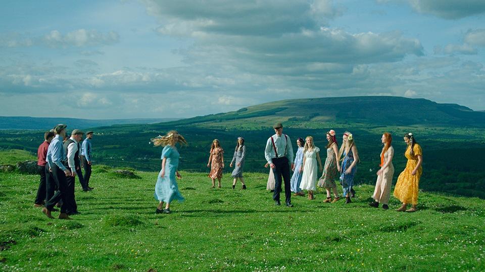 Irish dancers in the hills.