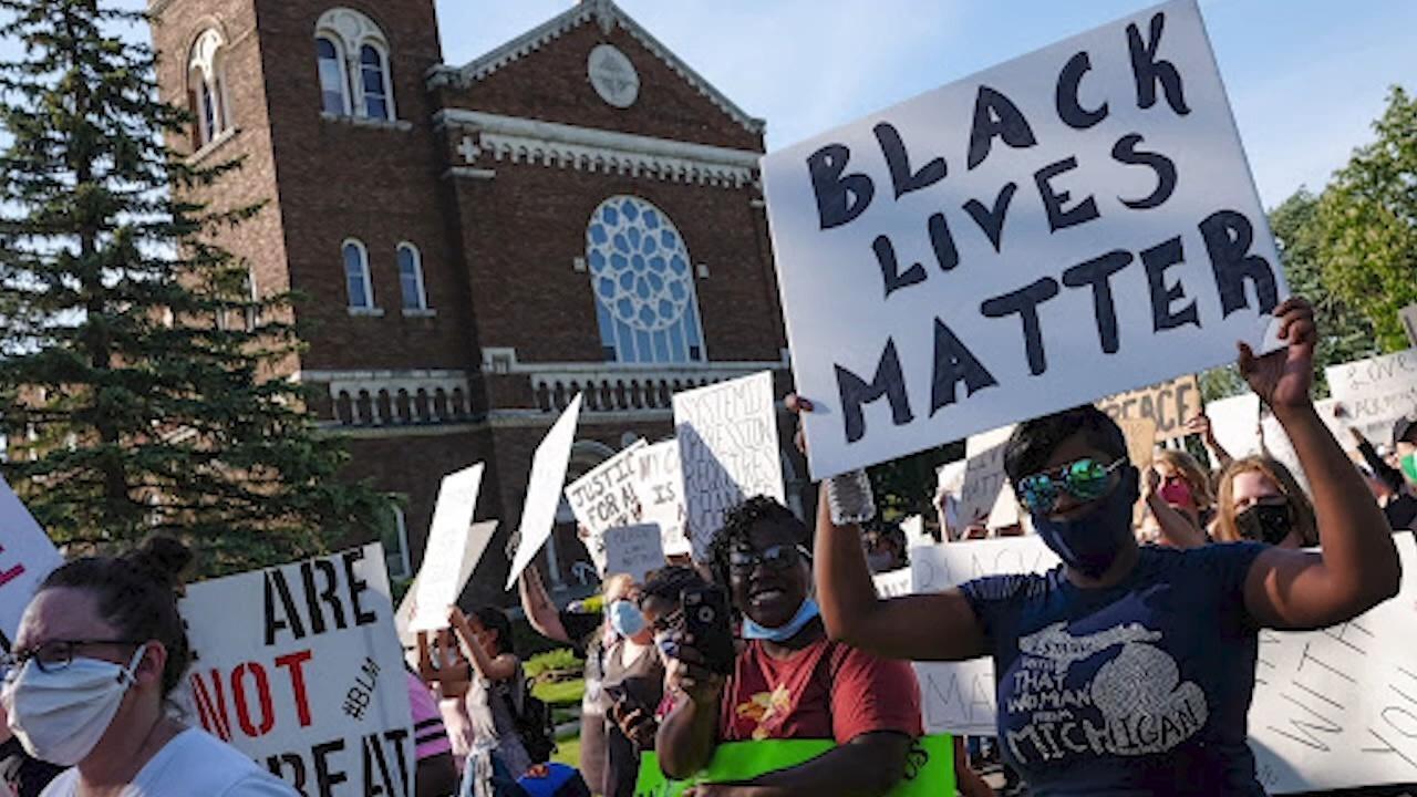 A Black Lives Matter protest.