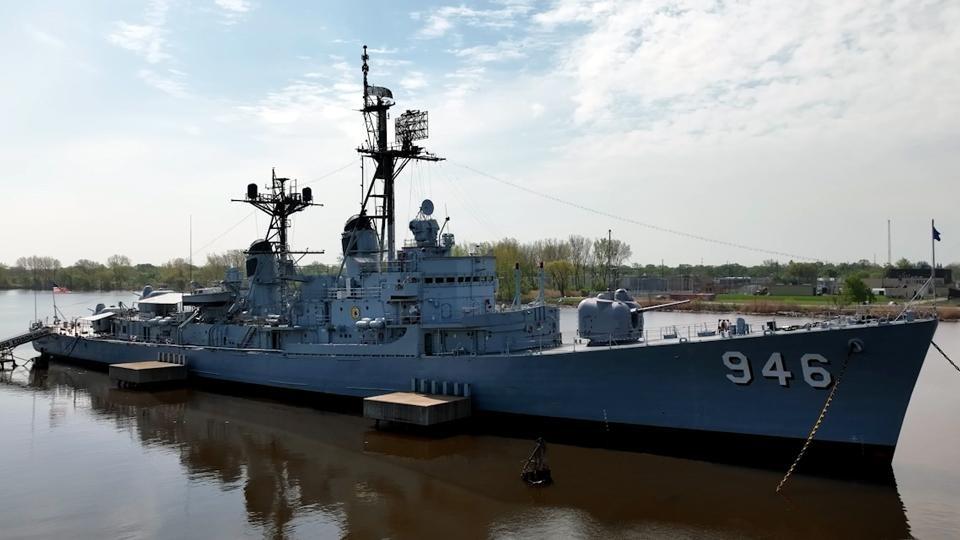 The USS Edson moored in Bay City.