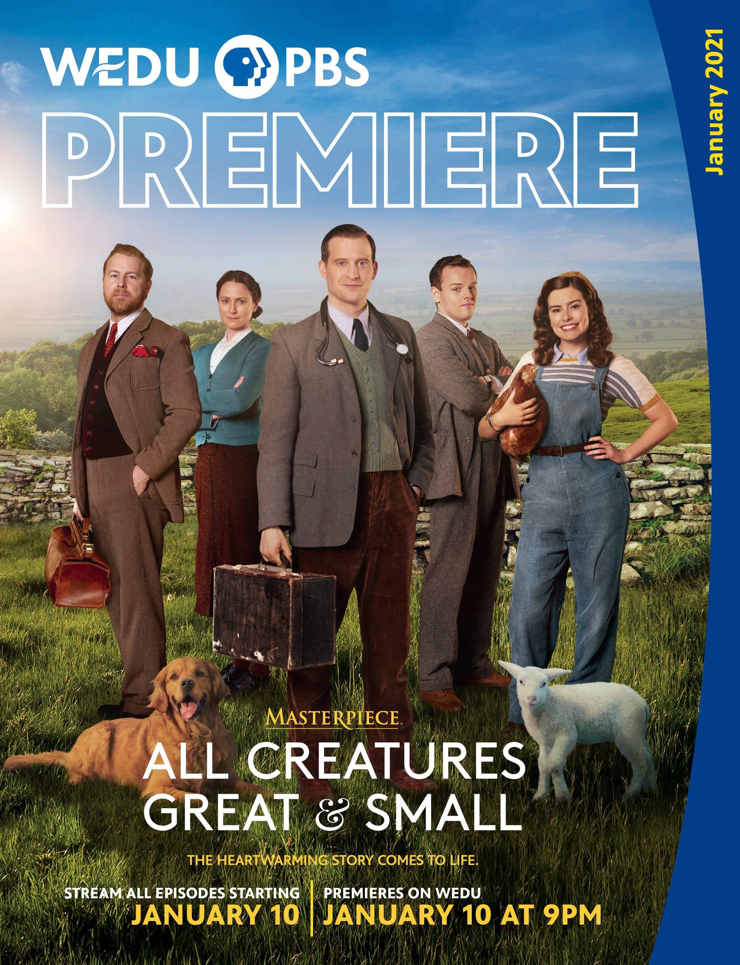 WEDU PBS Premiere - Magazine Cover of All Creatures Great and Small