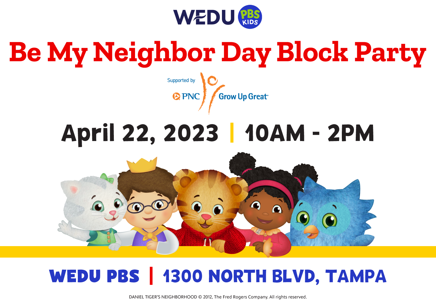 Be My Neighbor Day | April 23, 2022 with Daniel Tiger Characters