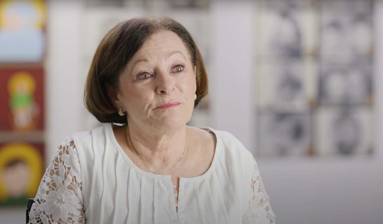 Up-close portrait of one of the women who helped get Thor to the St. Pete Holocaust Museum