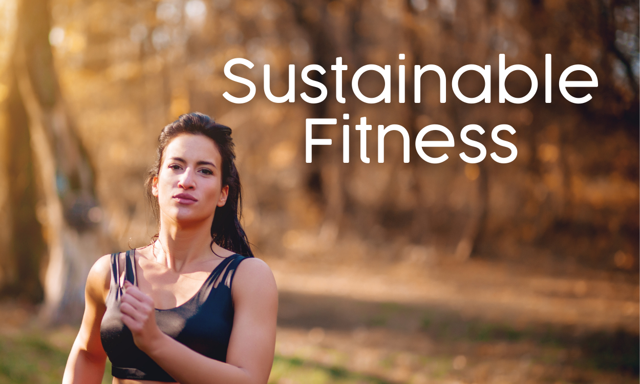 Sustainable Fitness | Woman jogging in the woods