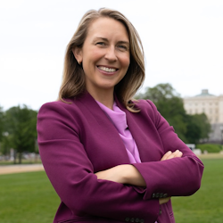 a portrait of candidate hillary scholten