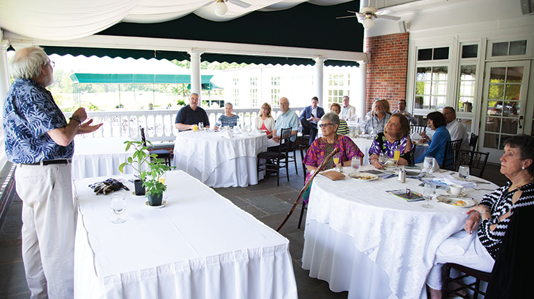 YBYG Host Mike McGrath with members of Leadership Society at Saucon Valley Country Club