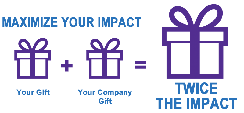 Get a matching gift from your employer.  Check below!