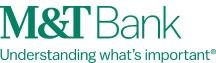 M&T Bank Logo with verbiage in green and the tagline Understanding What's Important under the M&T wordmark