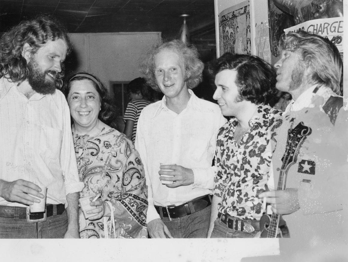 Lena with Don McLean and Frank Wakefield at the Caffe circa 1970s.