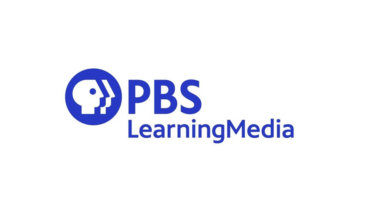 The PBS Learning Media logo in blue, sans serif type with the associated PBS "P-head logo"