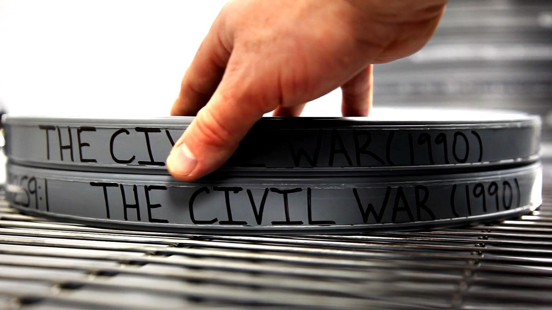 Film reel canisters for Ken Burns' The Civil War