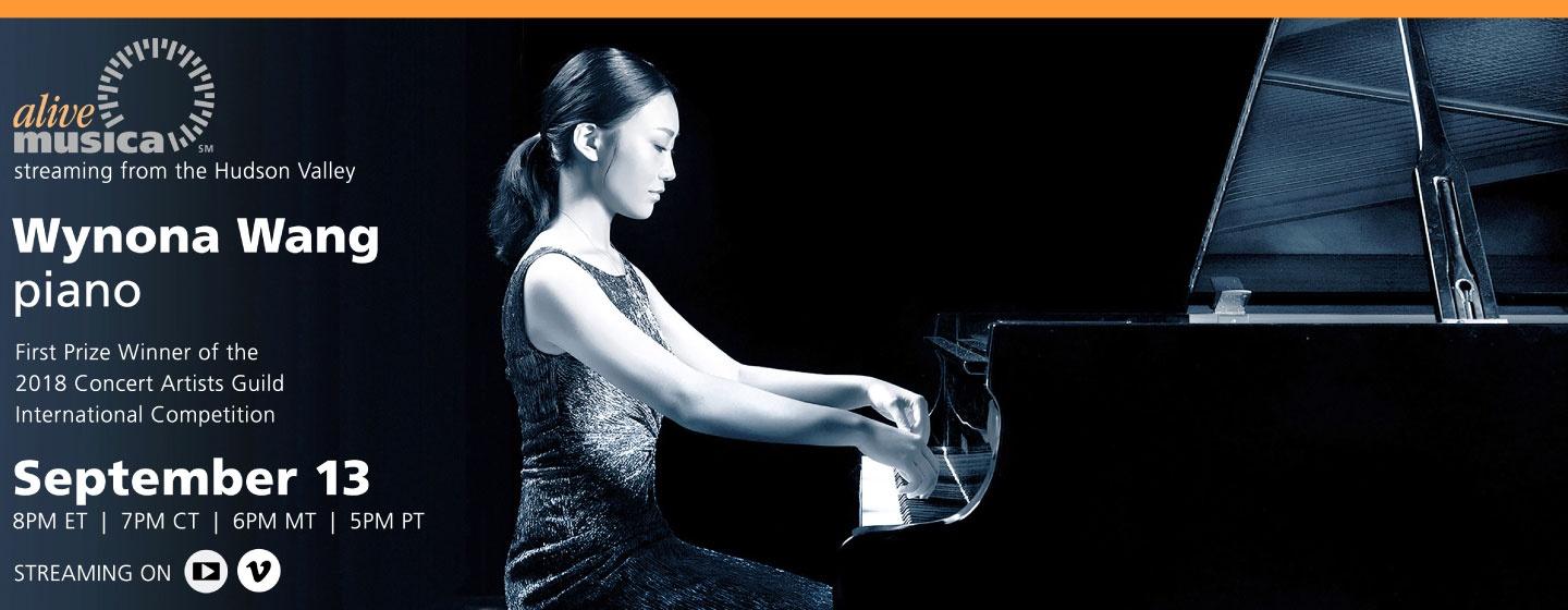 ALIVEmusica streaming header featuring Wynona Wang