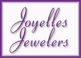 Joyelles Jewelers Logo in purple script font set in a light purple rectangle with purple outline