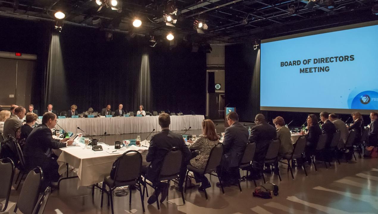 PBS Board of Directors meeting in WNED Studio One