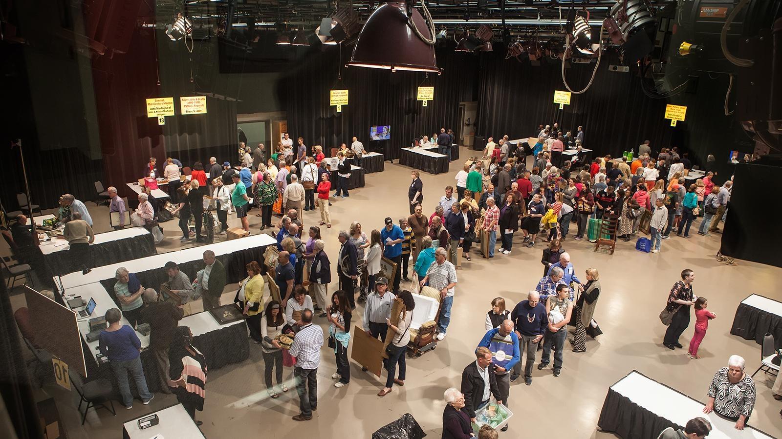 crowd in Studio One at Antique Homeshow, one of Buffalo Toronto Public Medias signature events