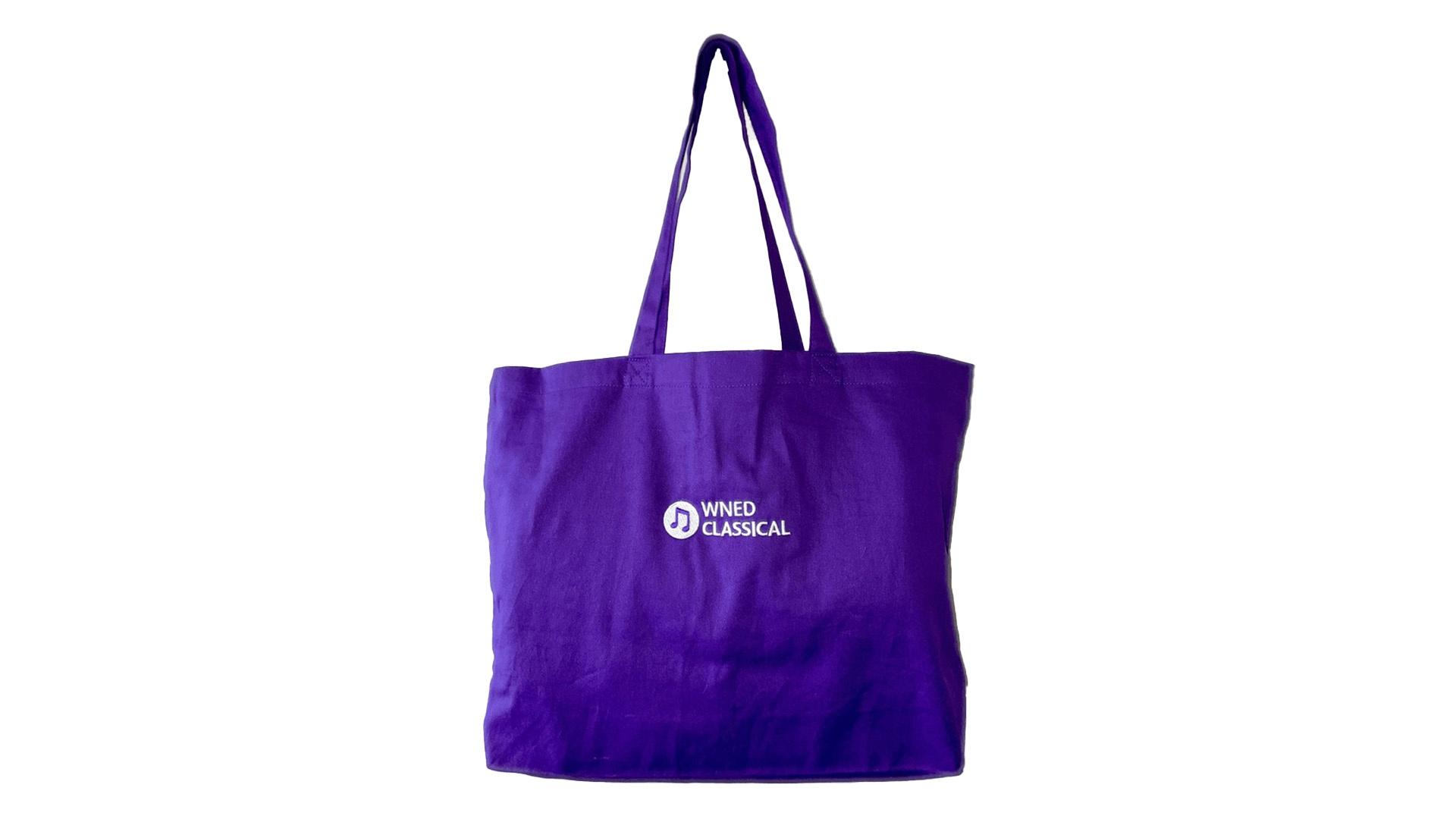 Purple WNED Classical tote bag
