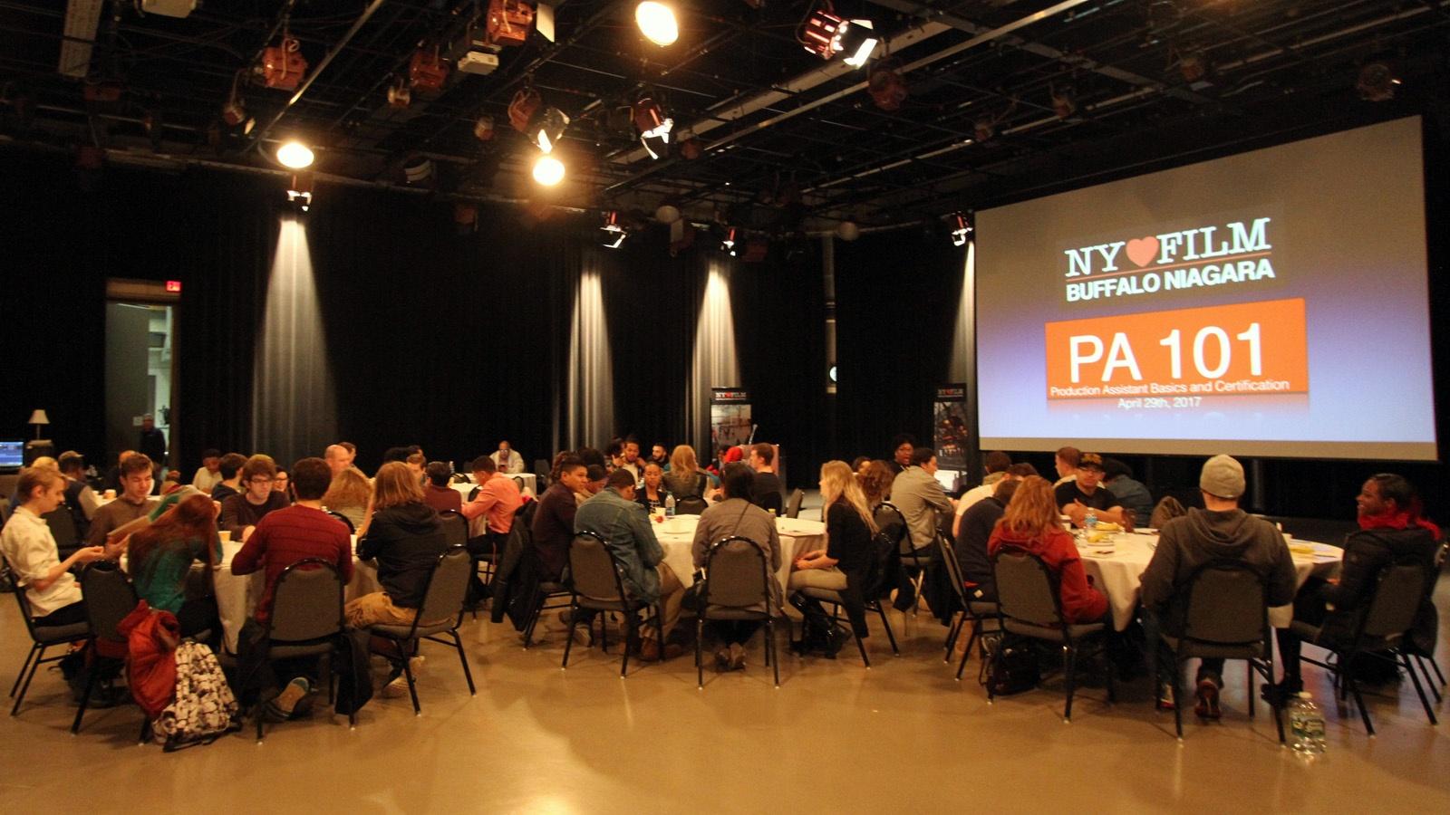 PA 101 Class in the WNED-TV Studio