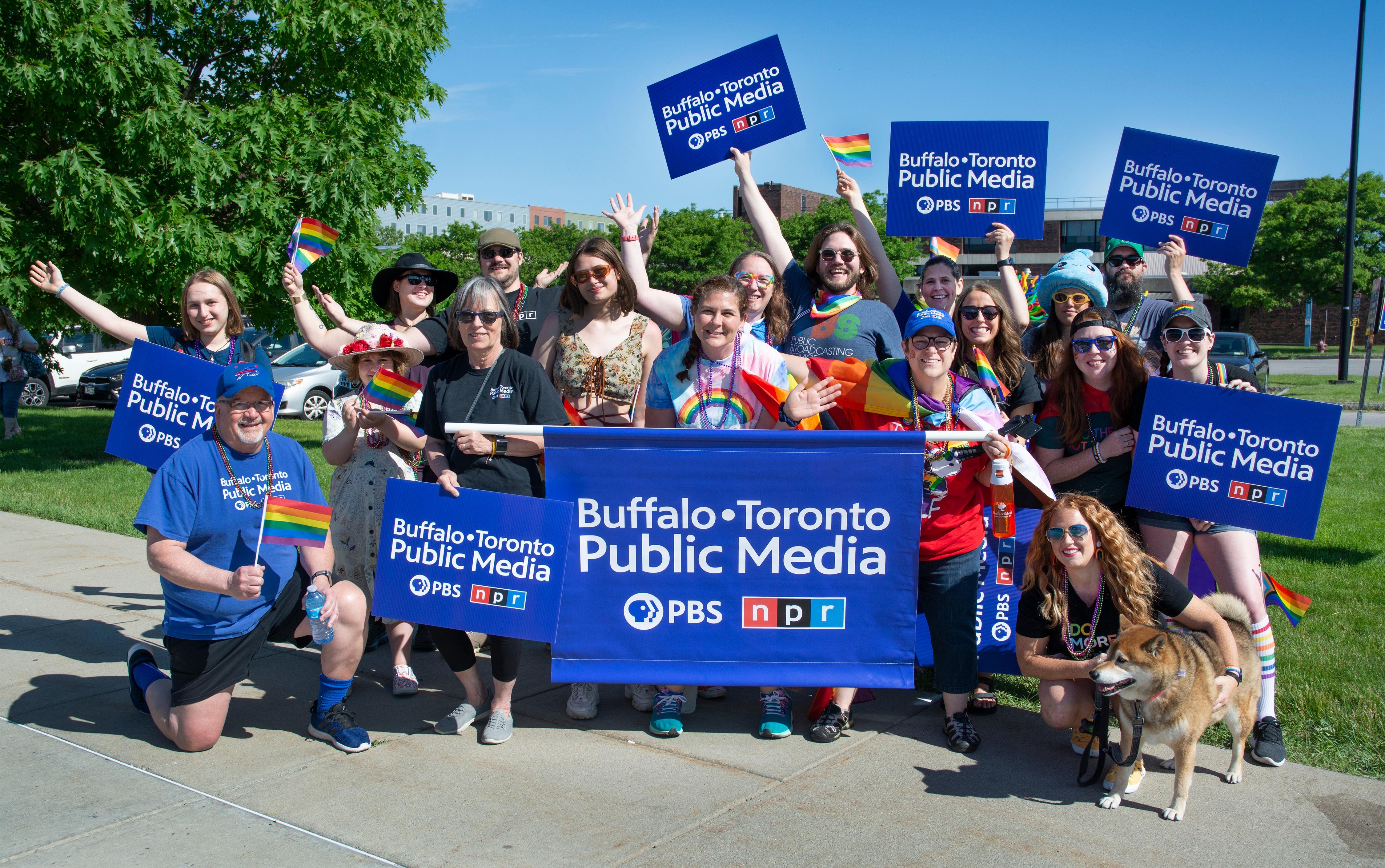 BTPM staff ready to march in the Pride parade