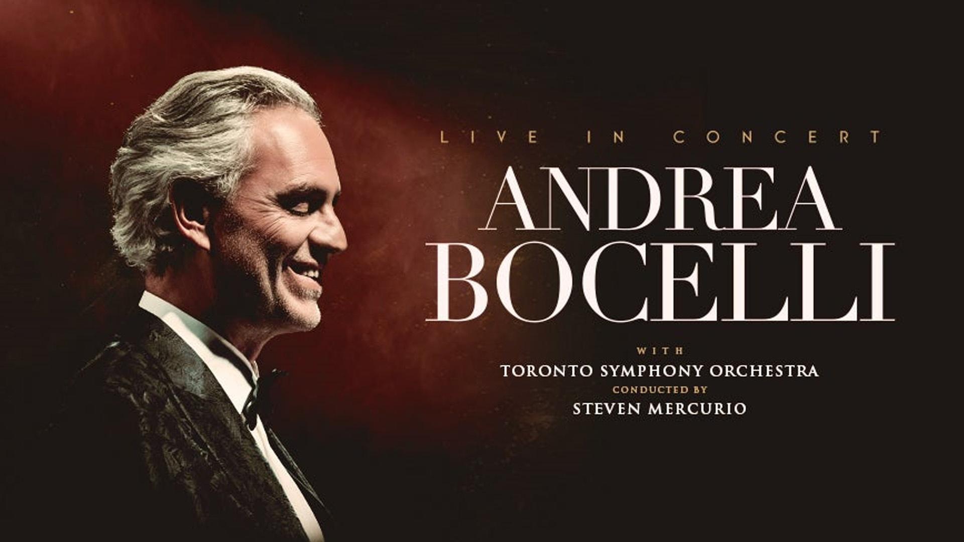 Andrea Bocelli Toronto concert poster