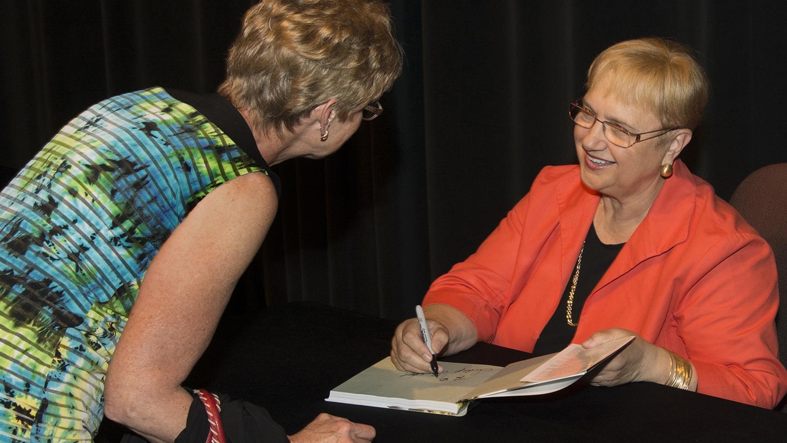 Lidia autographs book for a fan