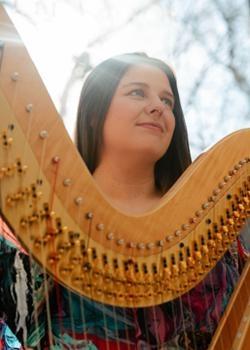 Harpist Hope Wilk