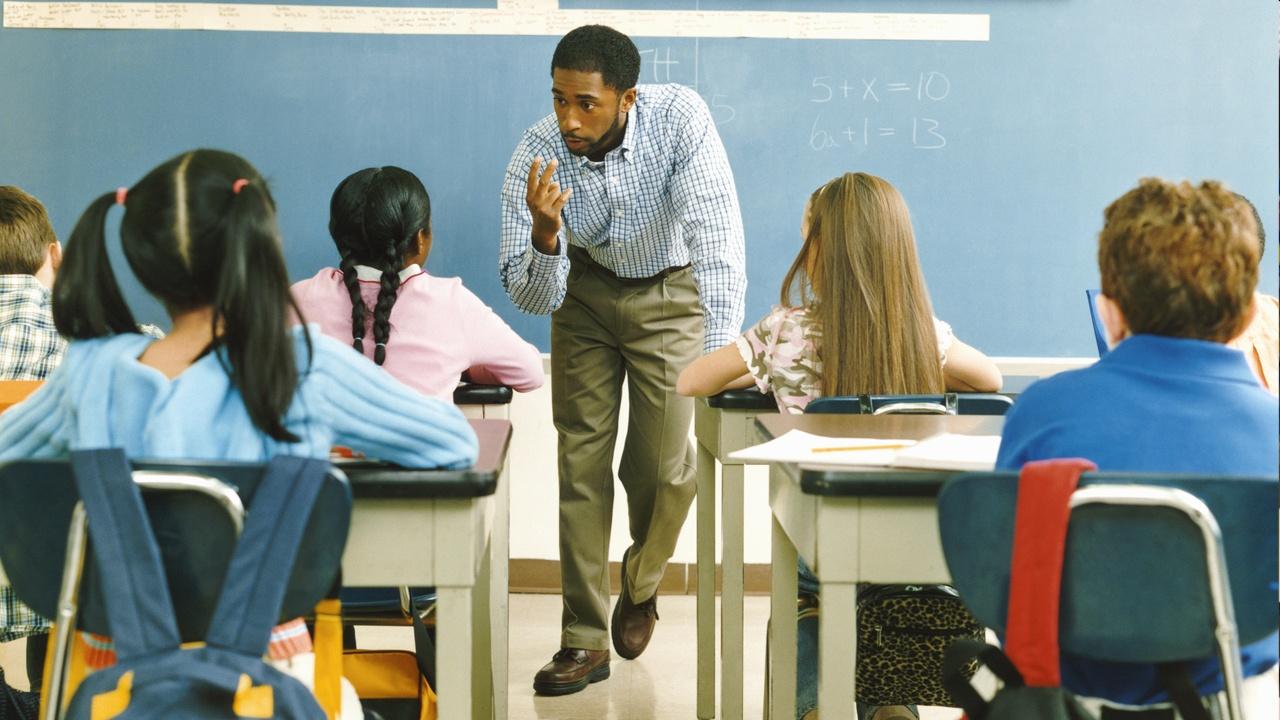 Teacher in classroom