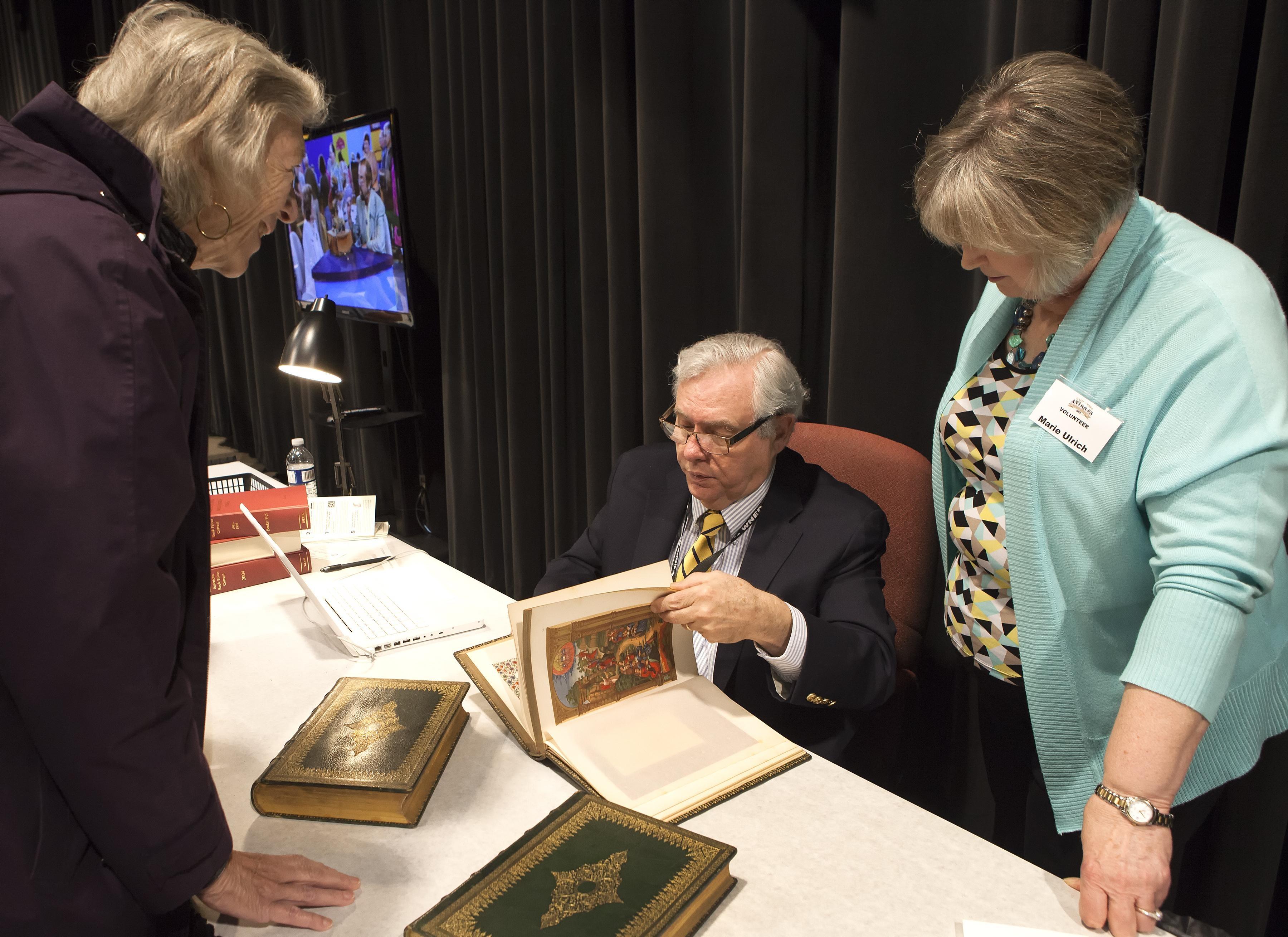 Marie Ulrich volunteers during the Antiques Home Show