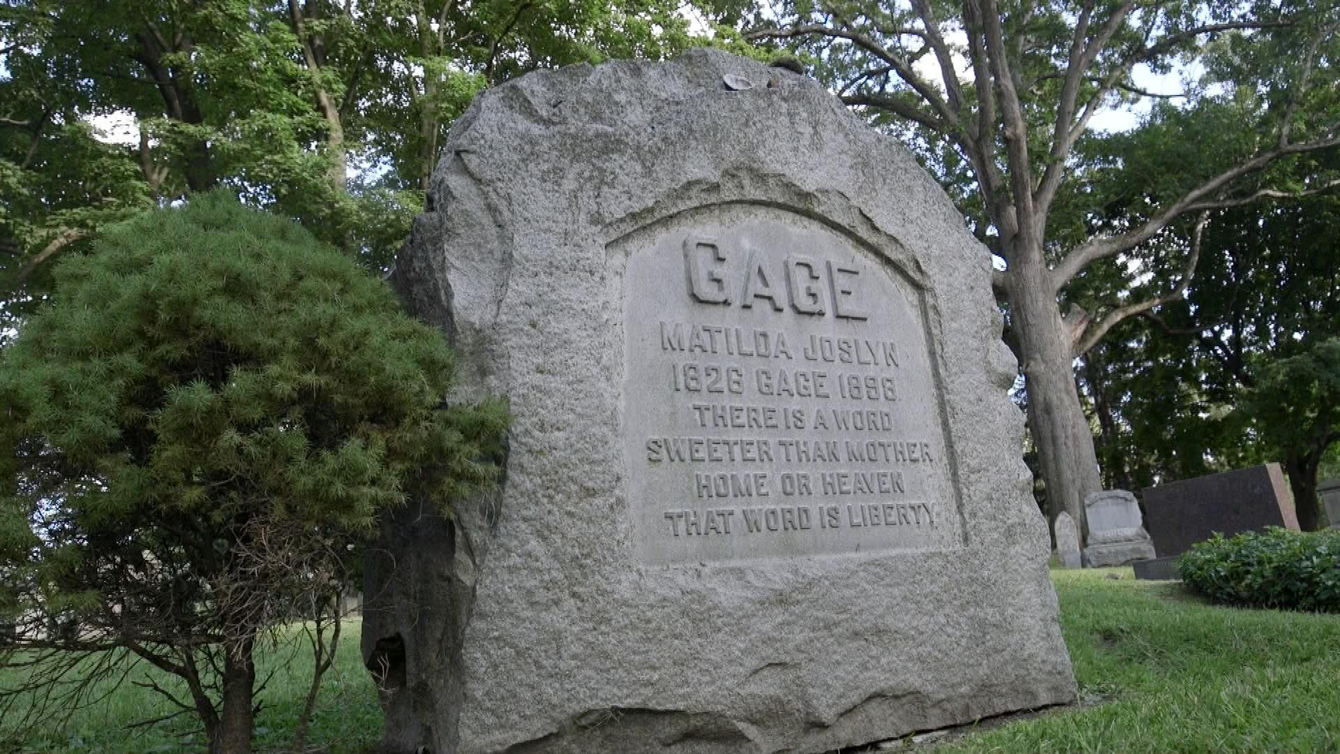 Matilda Joslyn Gage's headstone