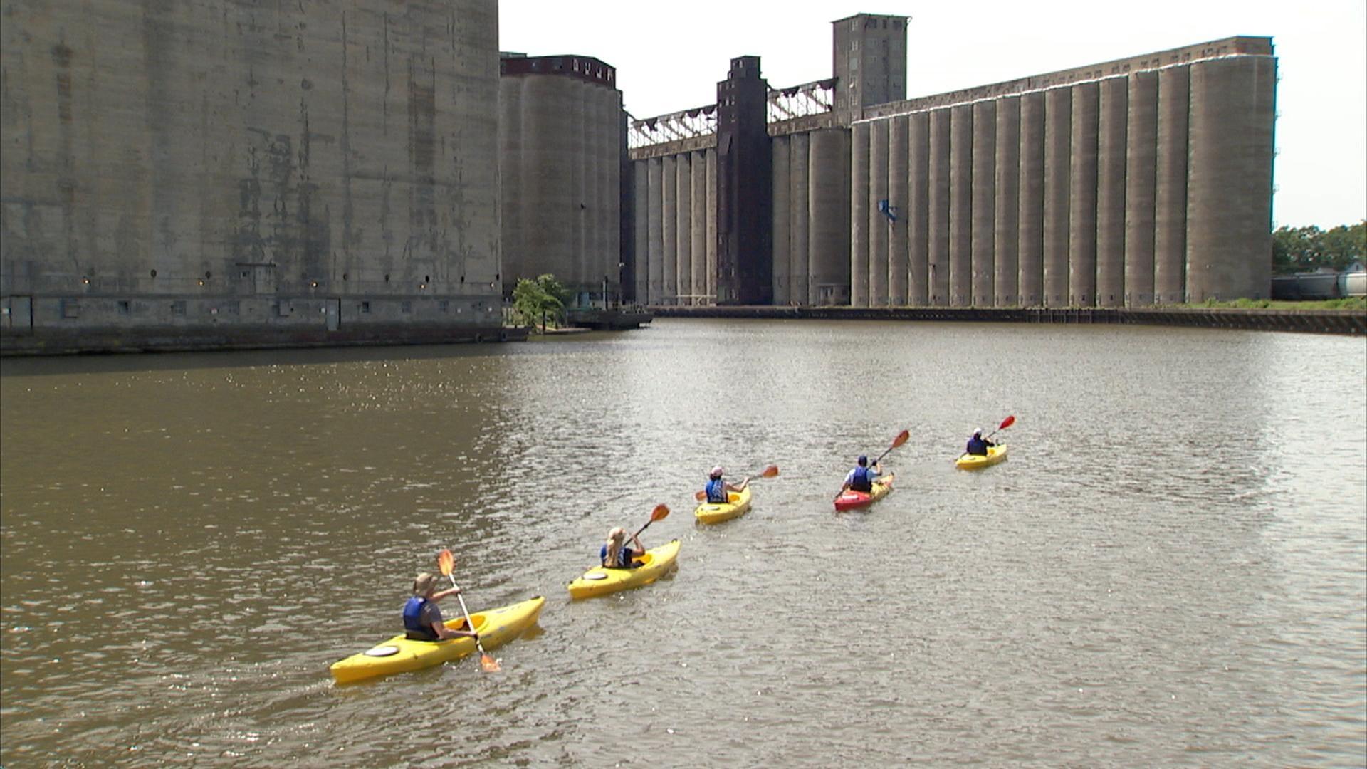 Kayaking through Elevator Alley