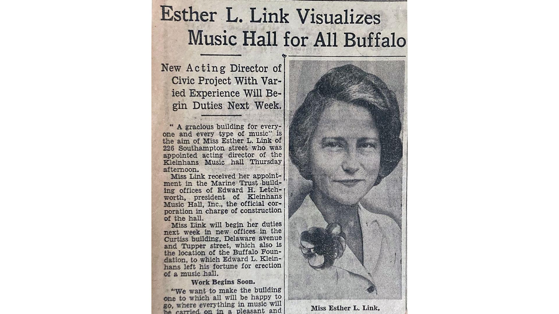 Esther Link article
