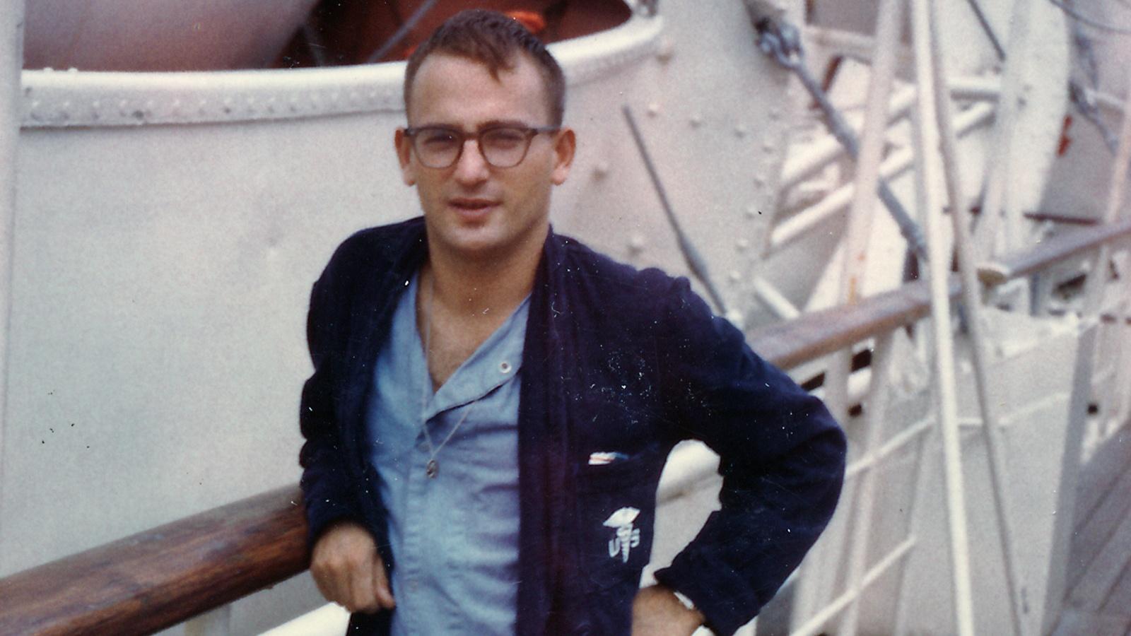 Dominic was wounded several times while serving in Vietnam.  This picture was captured on board a hospital ship as he healed from his wounds.  