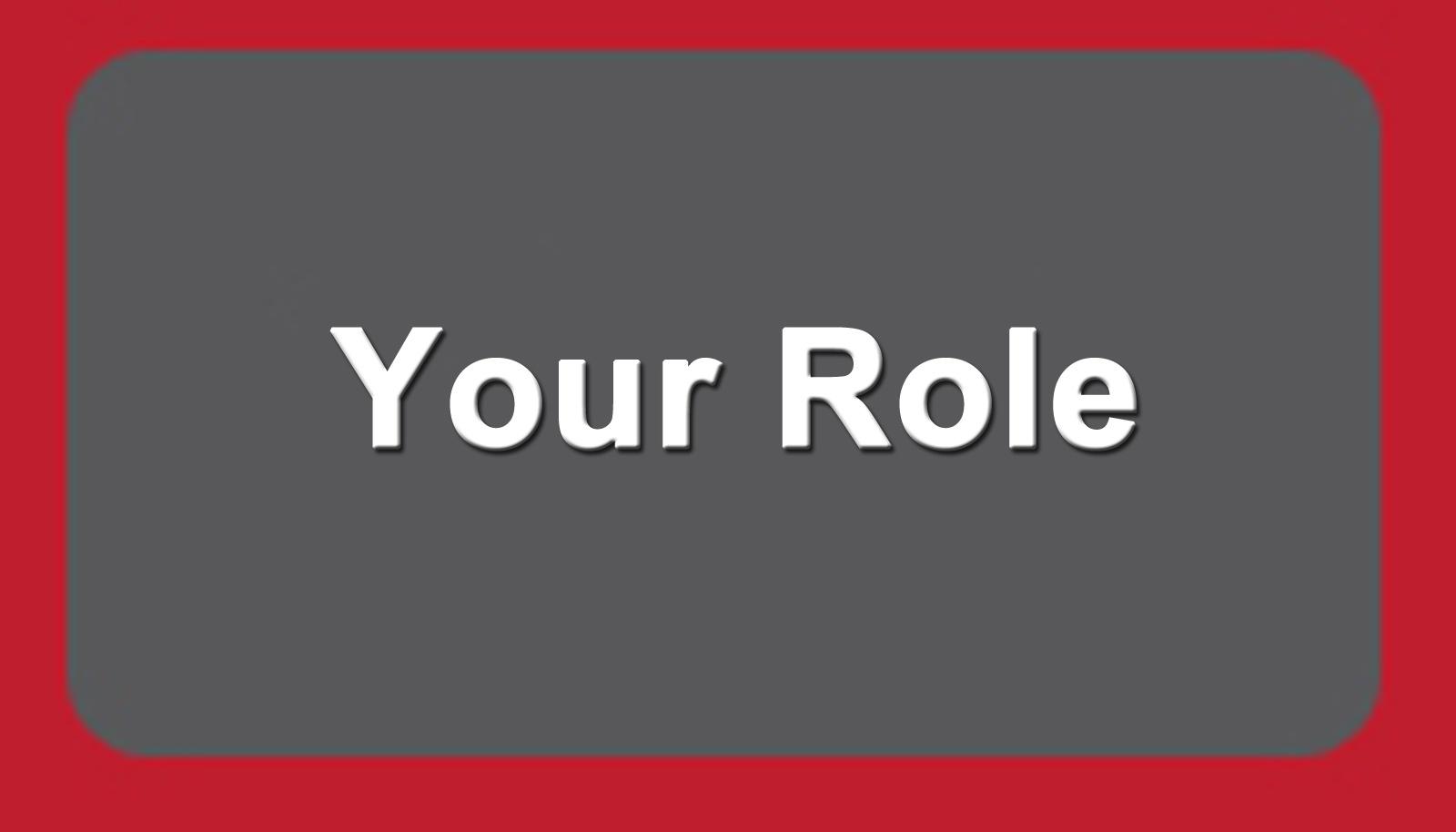Menu selection--Your Role