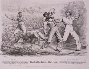 Artowrk captioned Effects of the Fugutive Slave Law