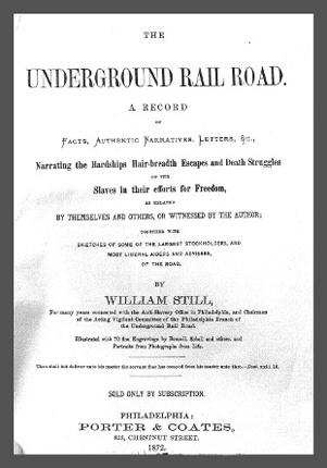 Historical document: The Underground Railroad - A Record