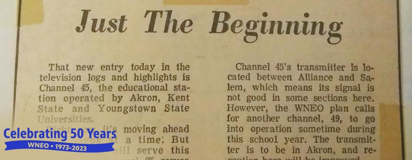 Just the Beginning newspaper clip