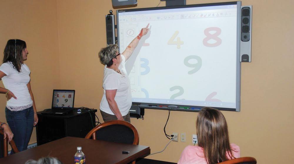 Camp Google Smart Board class.