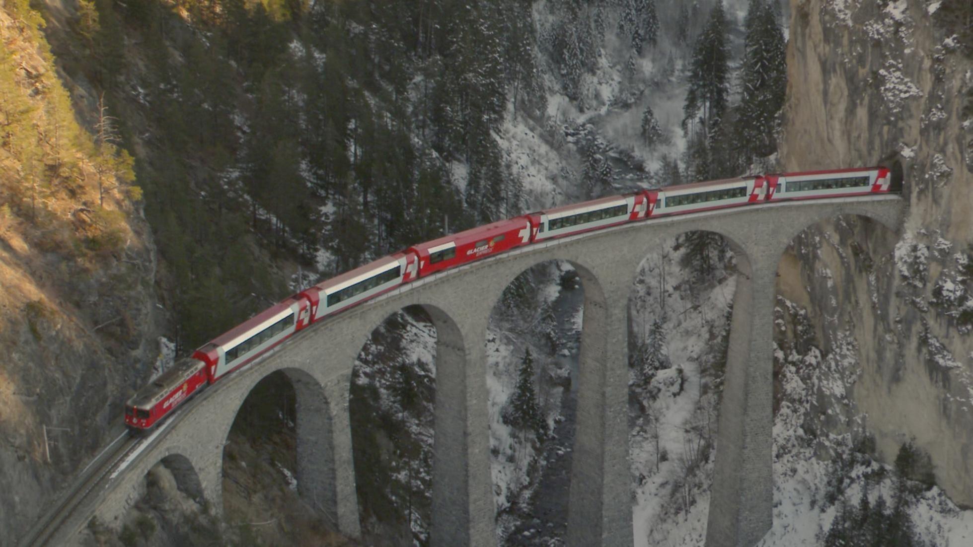Epic Train Journeys from Above