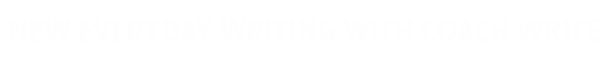 New Everyday Writing with Coach Write