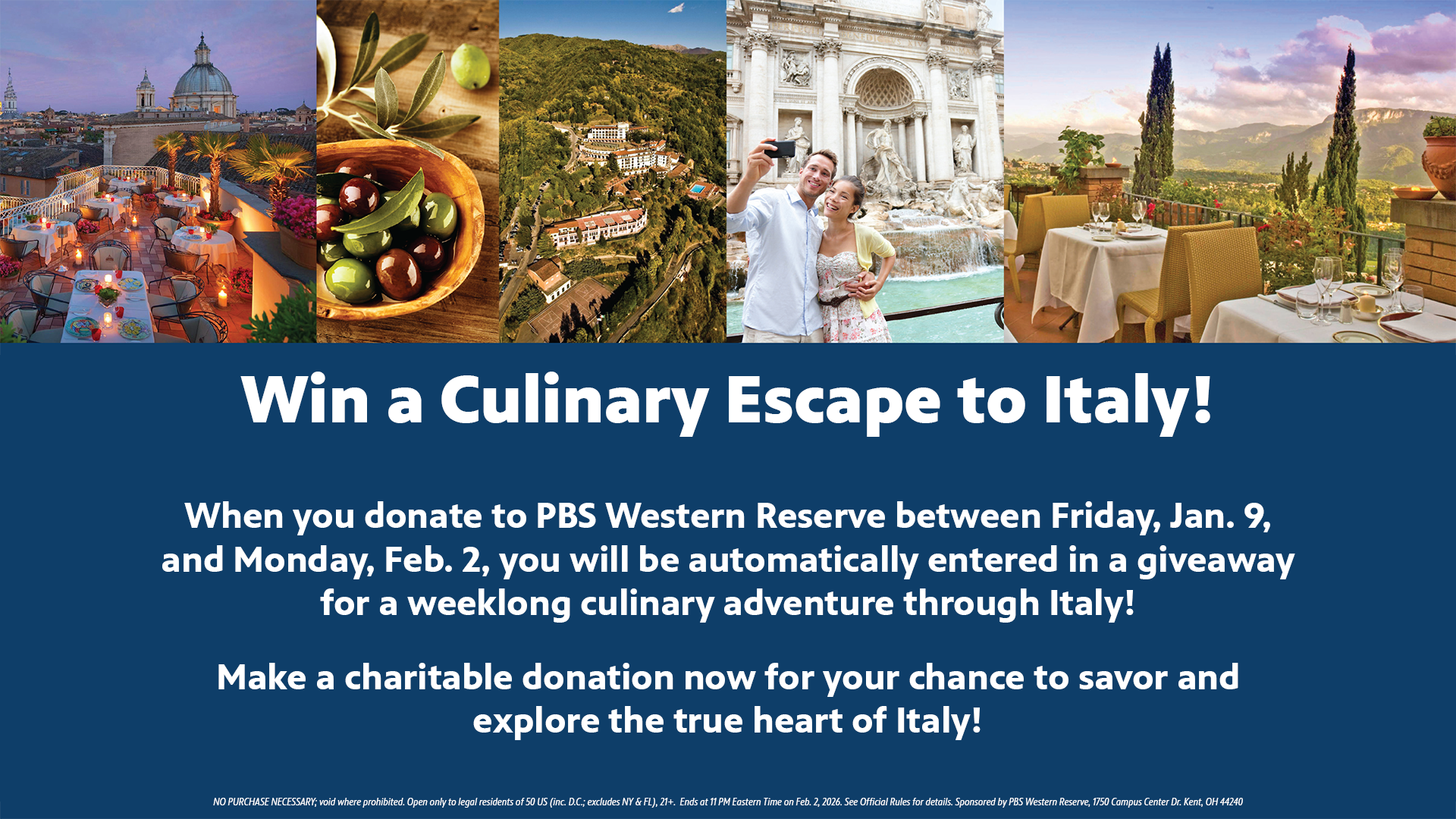Win a Culinary Escape to Italy!