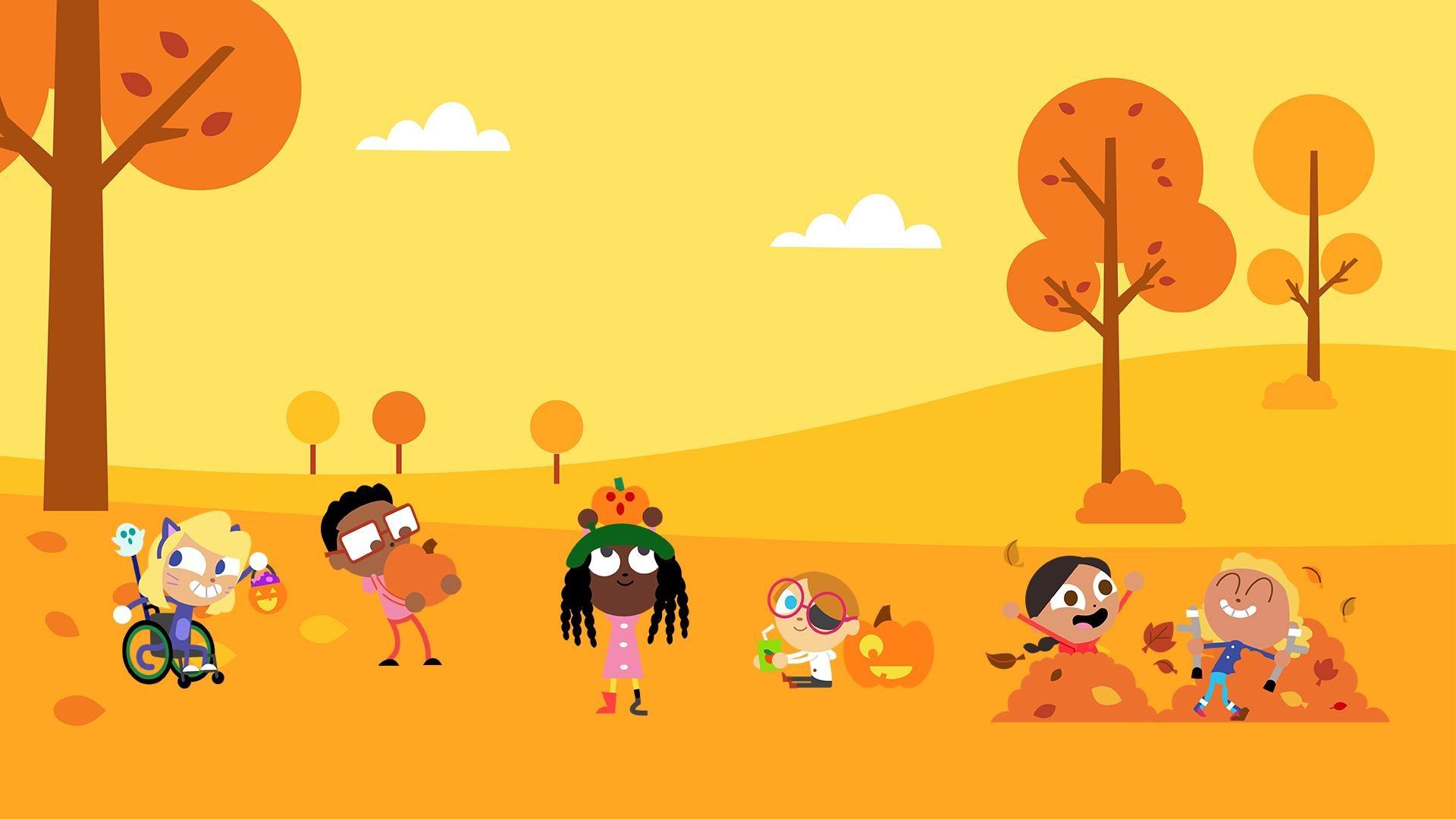 PBS KIDS fall scene