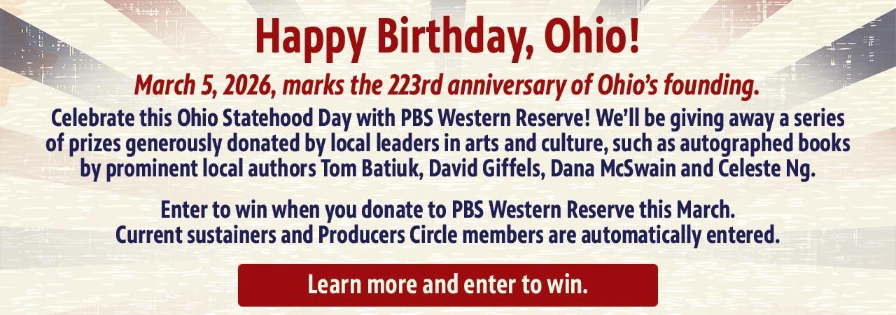Happy Birthday, Ohio! Ohio authors giveaway