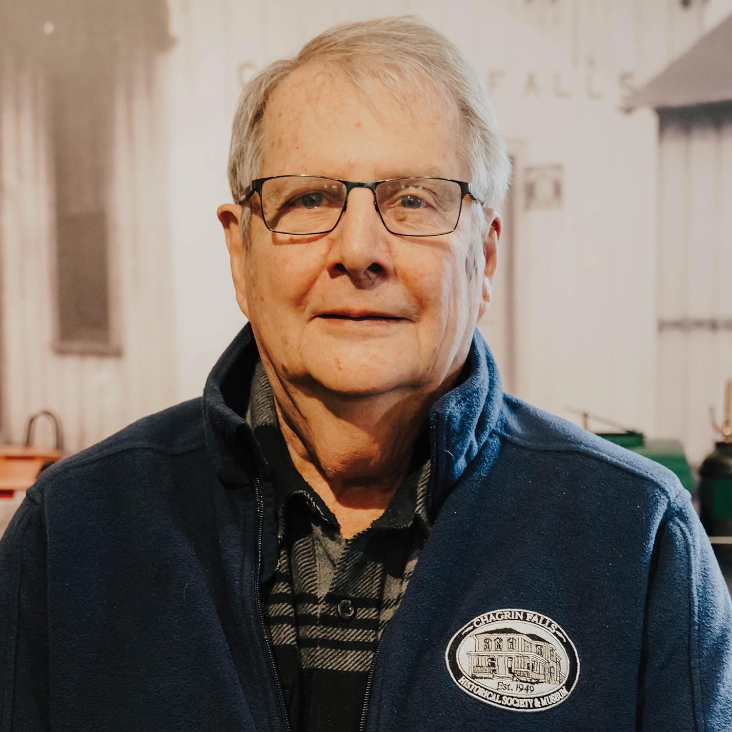 John Bourisseau, historian at Chagrin Falls Historical Society