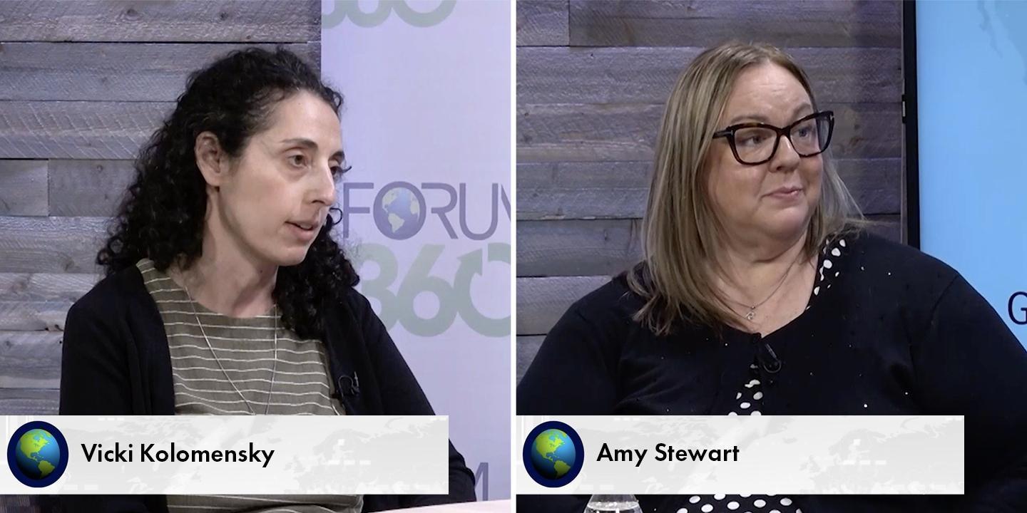 Vicki Kolomensky and Amy Stewart
