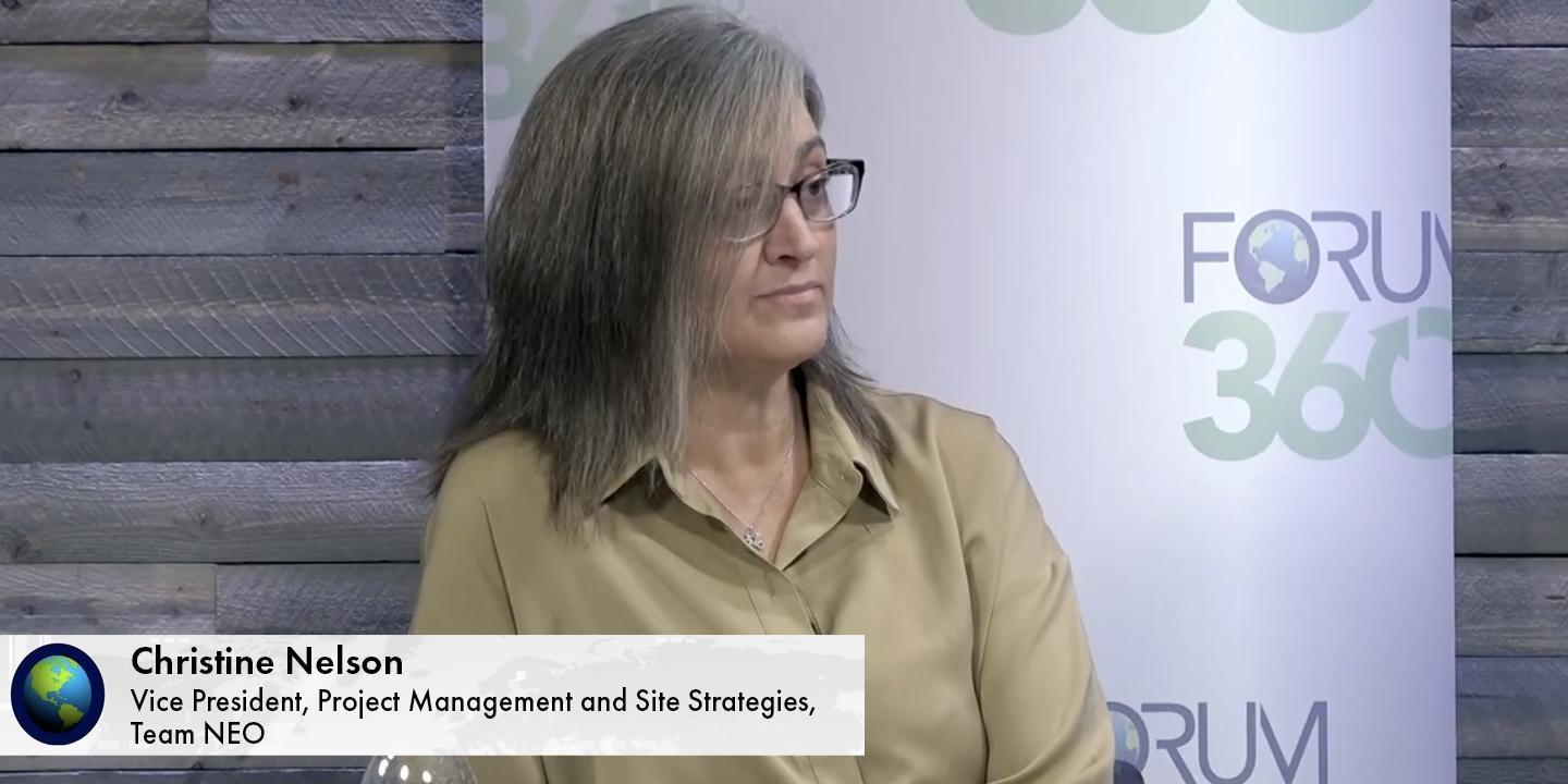 Christine Nelson, vice president of Team NEO’s project management and site strategies