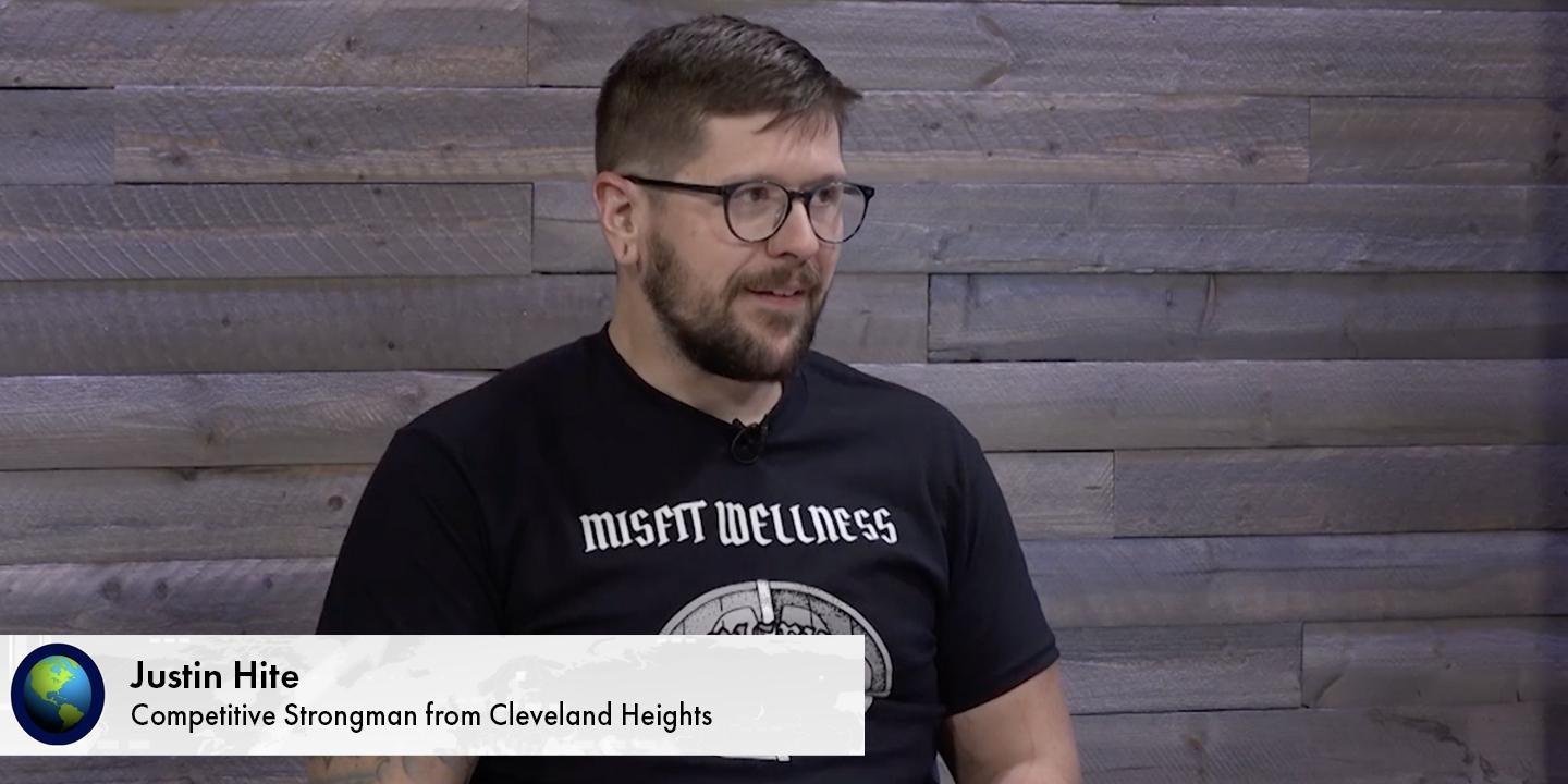 Justin Hite, competitive strongman from Cleveland Heights